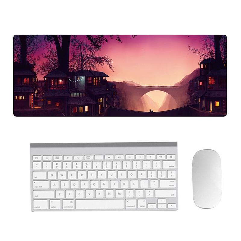 Fantasy Pattern Mouse Pad 300 X 800 X 2Mm Hand Painted - 5 Volcanic Tree