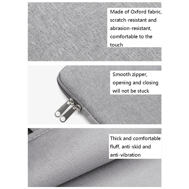 12 Inch Protective Laptop Liner Bag Cover - Lightweight Gray 5