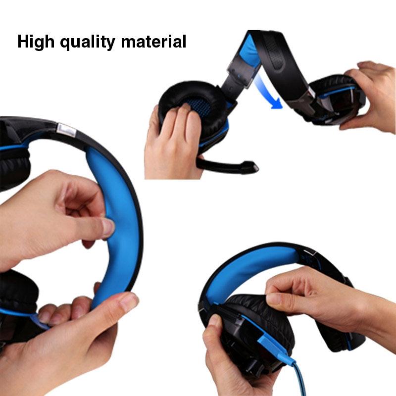 Over-Ear Gaming Headset With Mic & Led Light 2.2M Cable - Orange 5