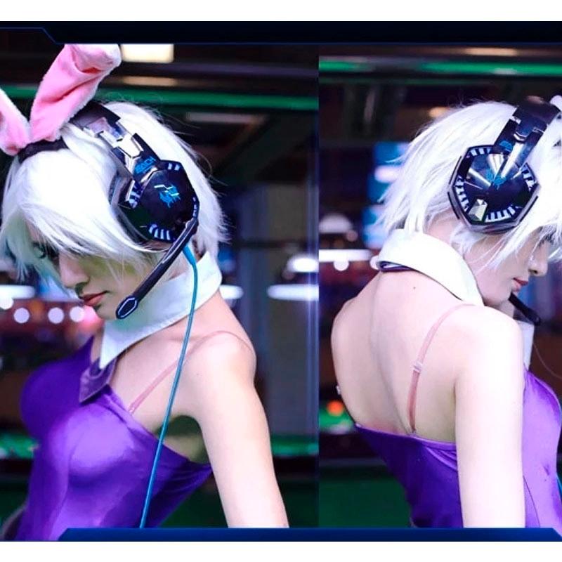 Over-Ear Gaming Headset With Mic & Led Light 2.2M Cable - Orange 15