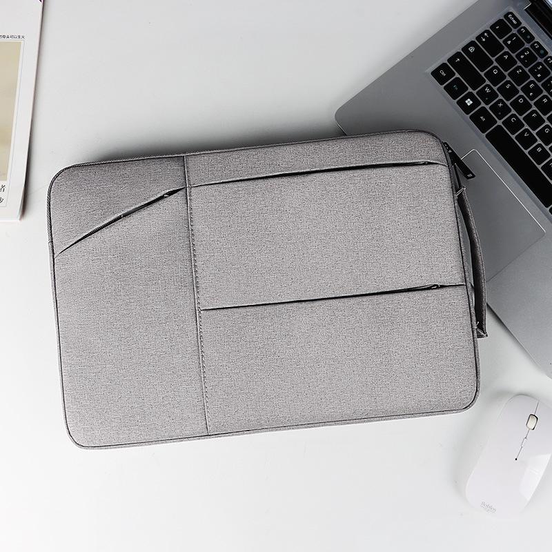 Waterproof Laptop Handbag - 15.6 Inches Shock-absorbing & Large-capacity - Deep Sky Gray 7