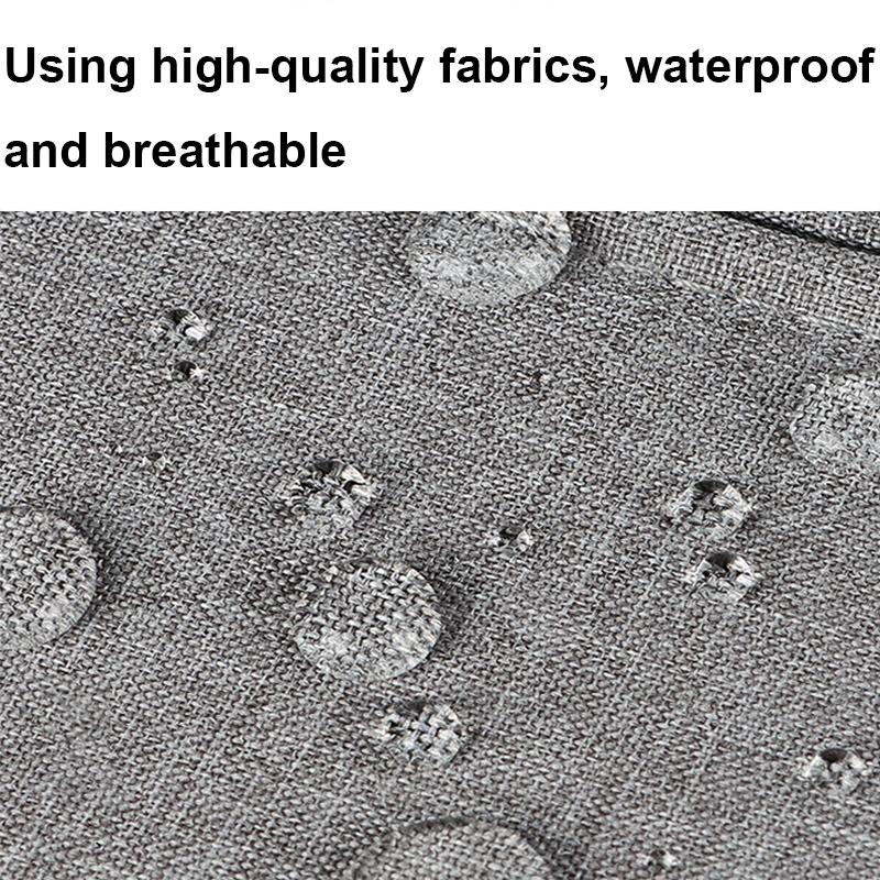 Waterproof Laptop Handbag - 15.6 Inches Shock-absorbing & Large-capacity - Deep Sky Gray 6