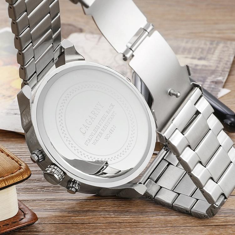 Large Dial Dual Time Zone Business Watch - Fashionable Quartz - Wa0024E 4