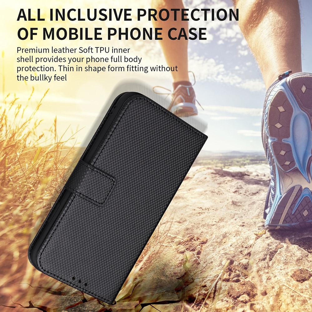 For Samsung Galaxy Z Fold4 5G Textured Leather Phone Case - Purple 7
