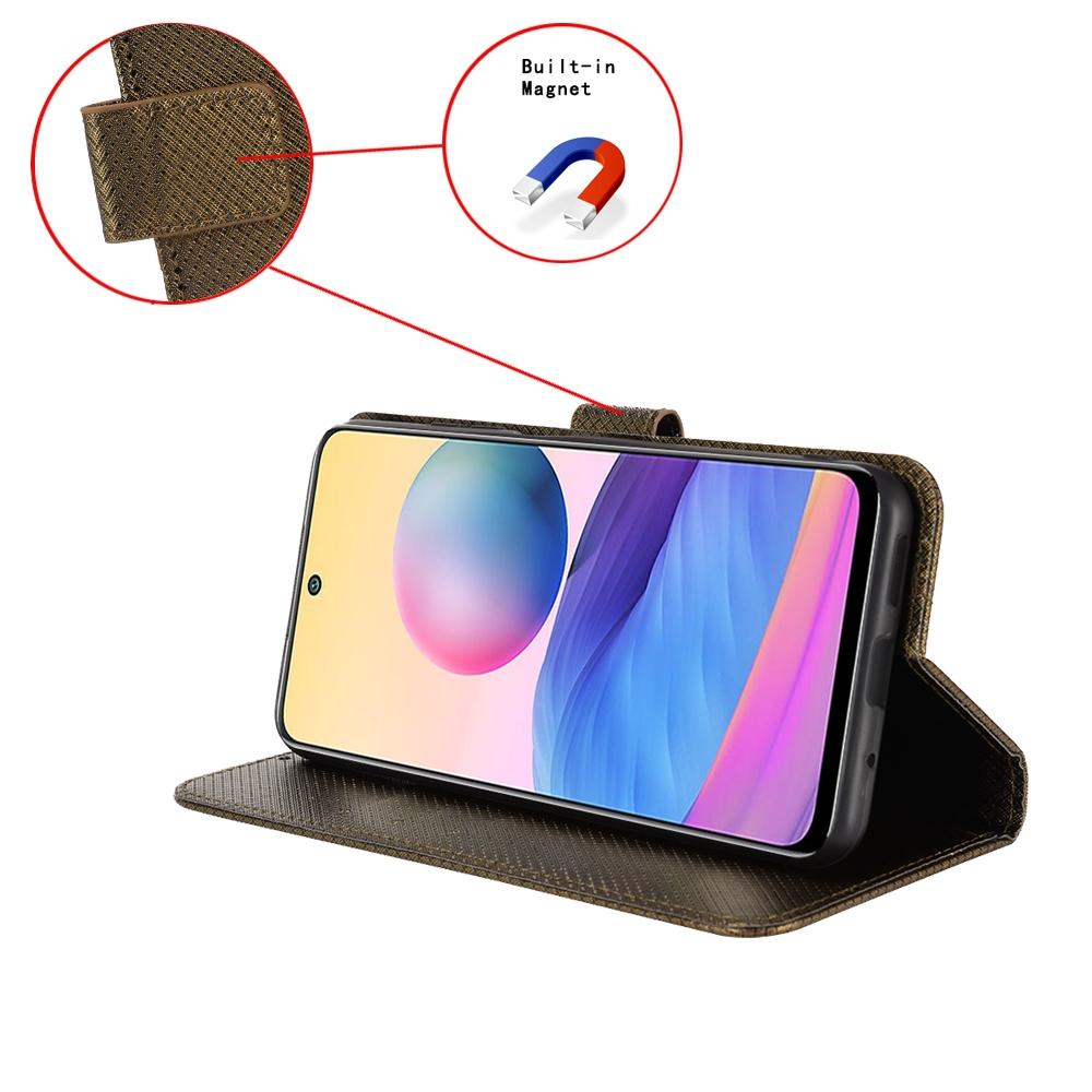For Samsung Galaxy Z Fold4 5G Textured Leather Phone Case - Purple 12