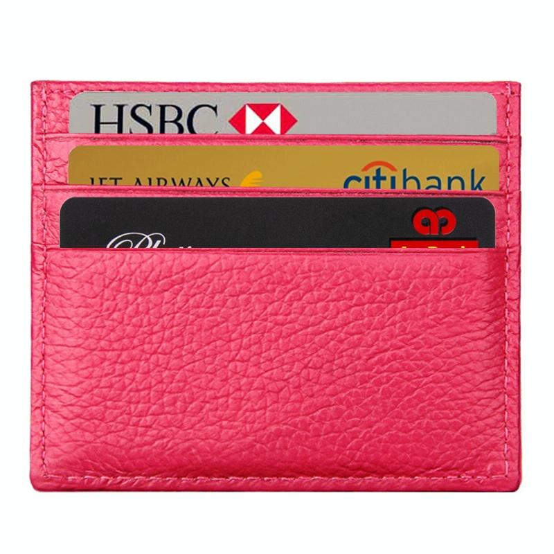 Leather Rfid Card Holder - Blocking - Orange 10