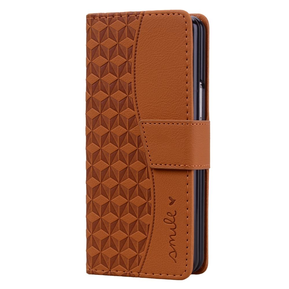 For Samsung Galaxy Z Fold4 5G Leather Phone Case With Diamond Buckle And Lanyard - Black 3