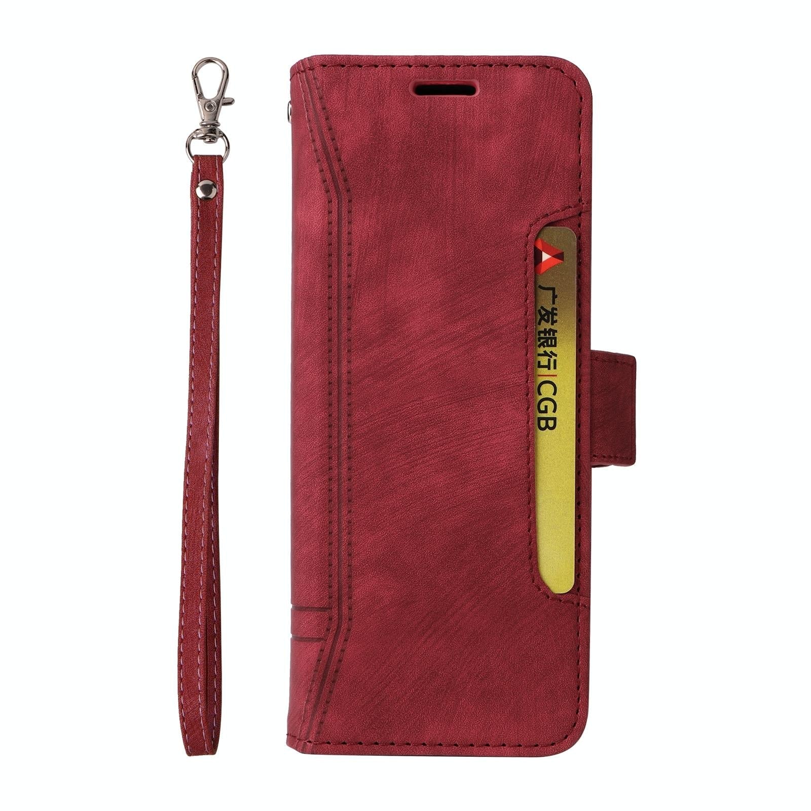 For Samsung Galaxy Z Fold4 5G Leather Dual Buckle Phone Case - Purple 14
