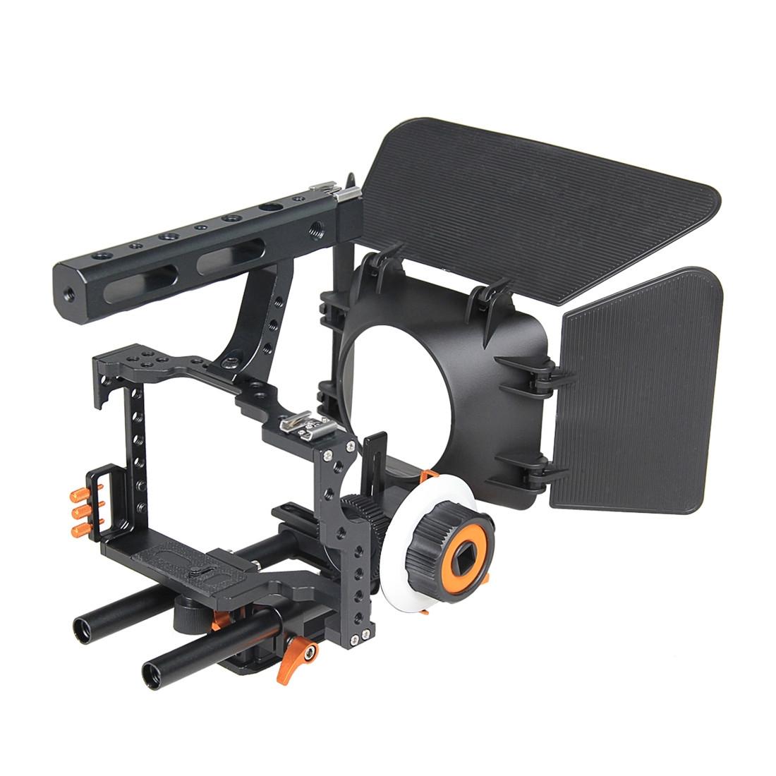 Cage Set With Stabilizer Follow Focus And Matte Box - Orange For Sony A7 7