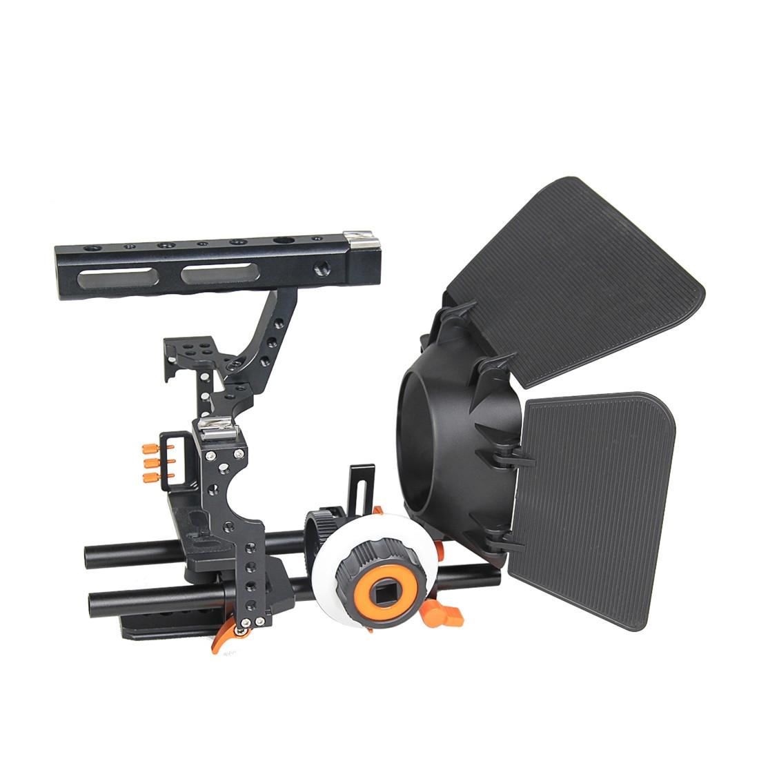 Cage Set With Stabilizer Follow Focus And Matte Box - Orange For Sony A7 9