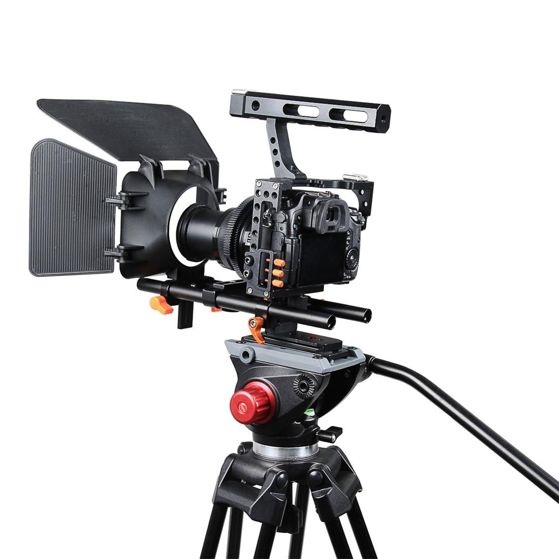 Cage Set With Stabilizer Follow Focus And Matte Box - Orange For Sony A7 10