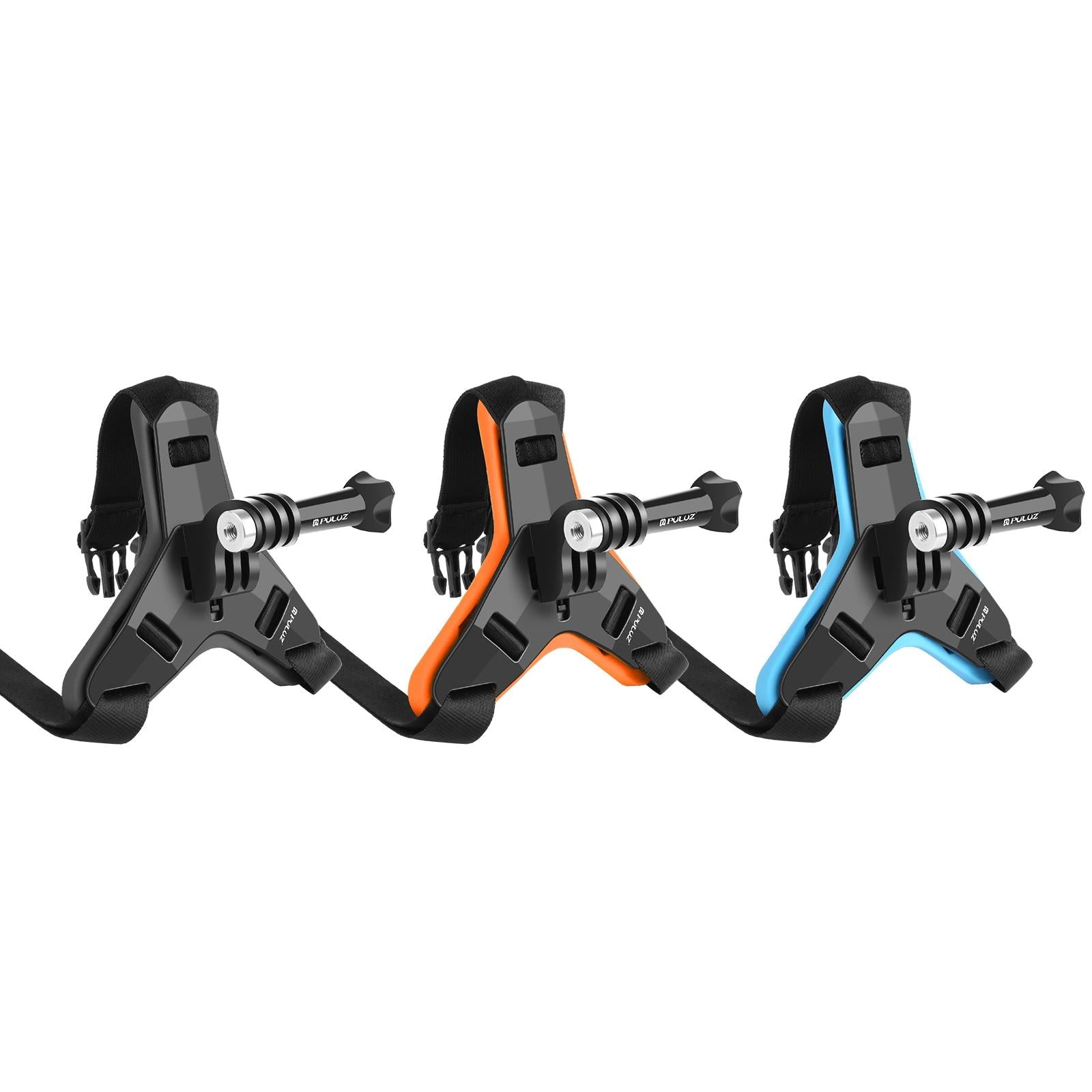 Universal Chin Strap Mount for Action Cameras - Orange 9
