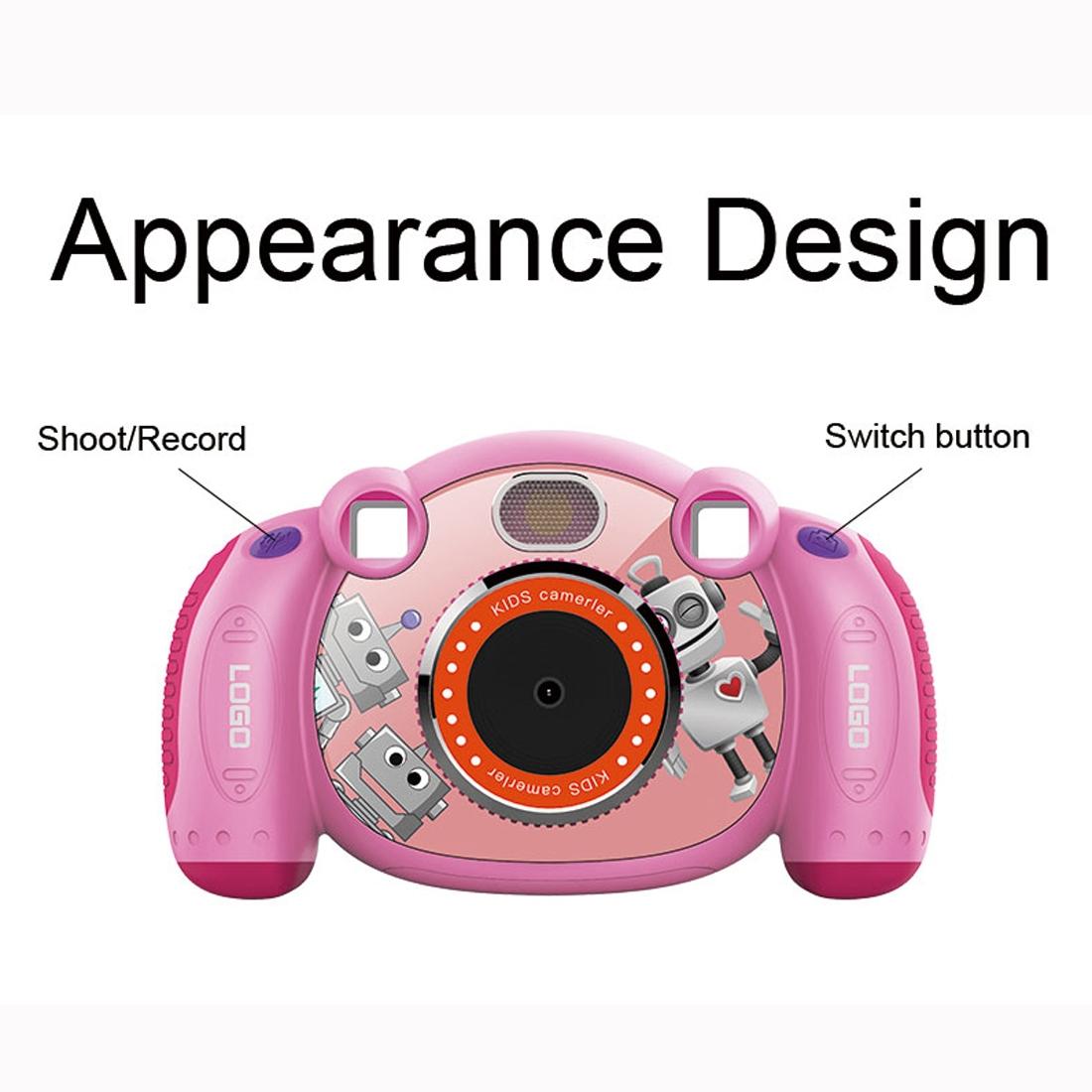 2.0 Inch Hd Screen Digital Children Camera - Pink 3mp 7