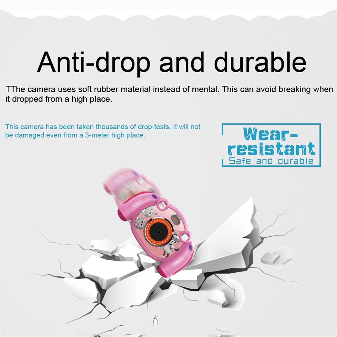 2.0 Inch Hd Screen Digital Children Camera - Pink 3mp 12