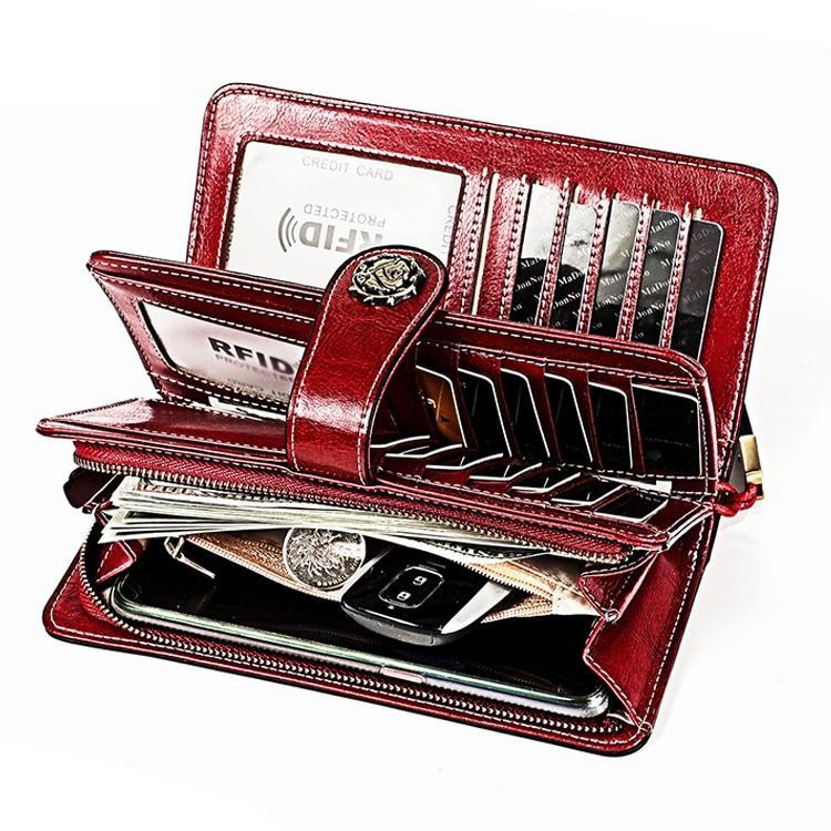 Women Rfid Wallet with Card Slots - Compact Design - Pink 7