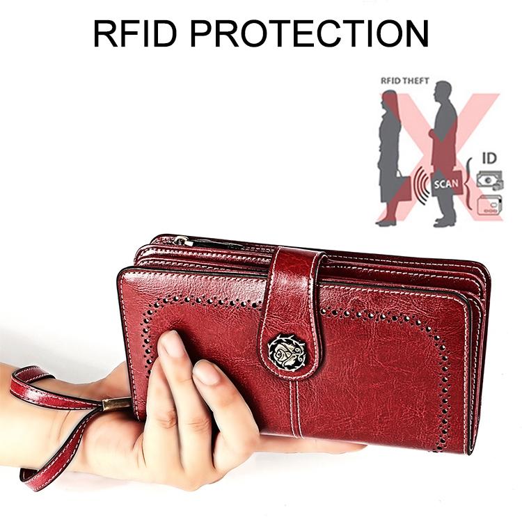 Women Rfid Wallet with Card Slots - Compact Design - Pink 11