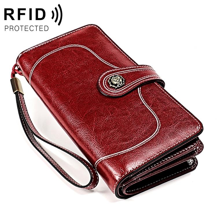 Women Rfid Wallet with Card Slots - Compact Design - Pink 12