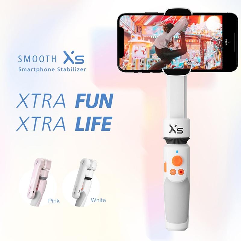 Smooth-xs Handheld Gimbal Stabilizer Selfie Stick - Pink 200g 3