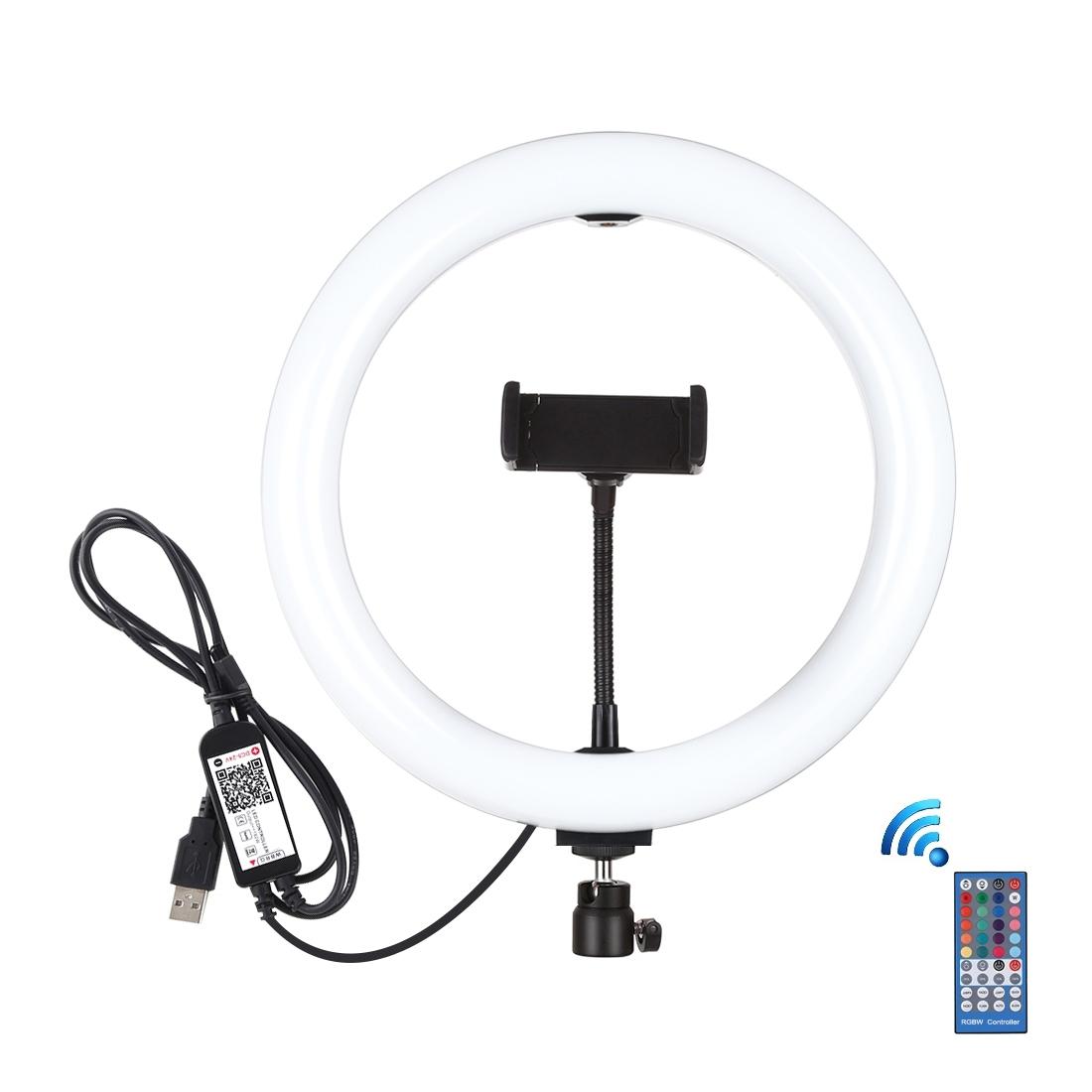 10.2 Usb Rgbw Led Ring Light with Tripod & Remote for Vlogging & Photography - Pink 3