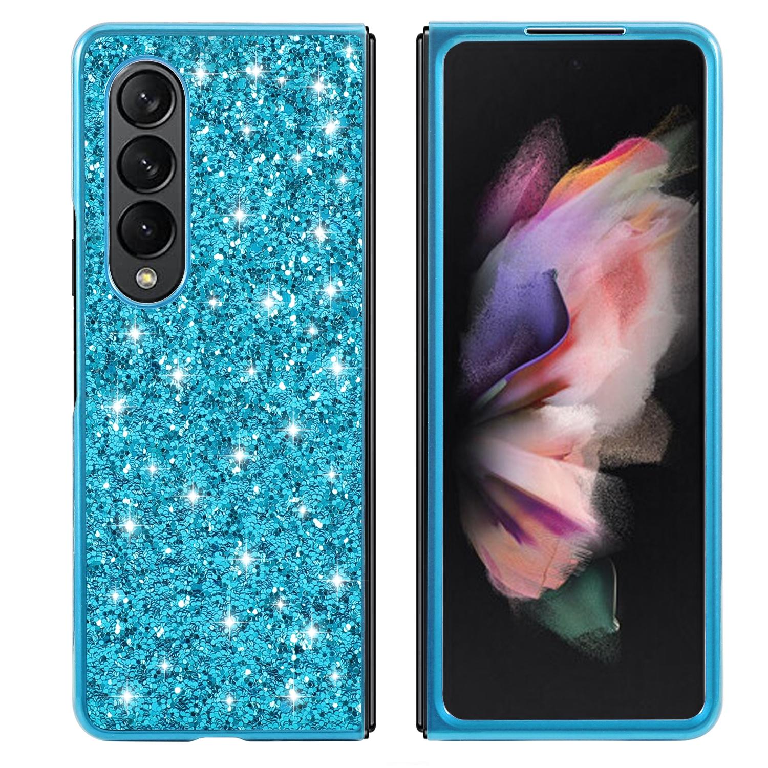 For Samsung Galaxy Z Fold4 5G Glitter Tpu Shockproof Case - Red 5