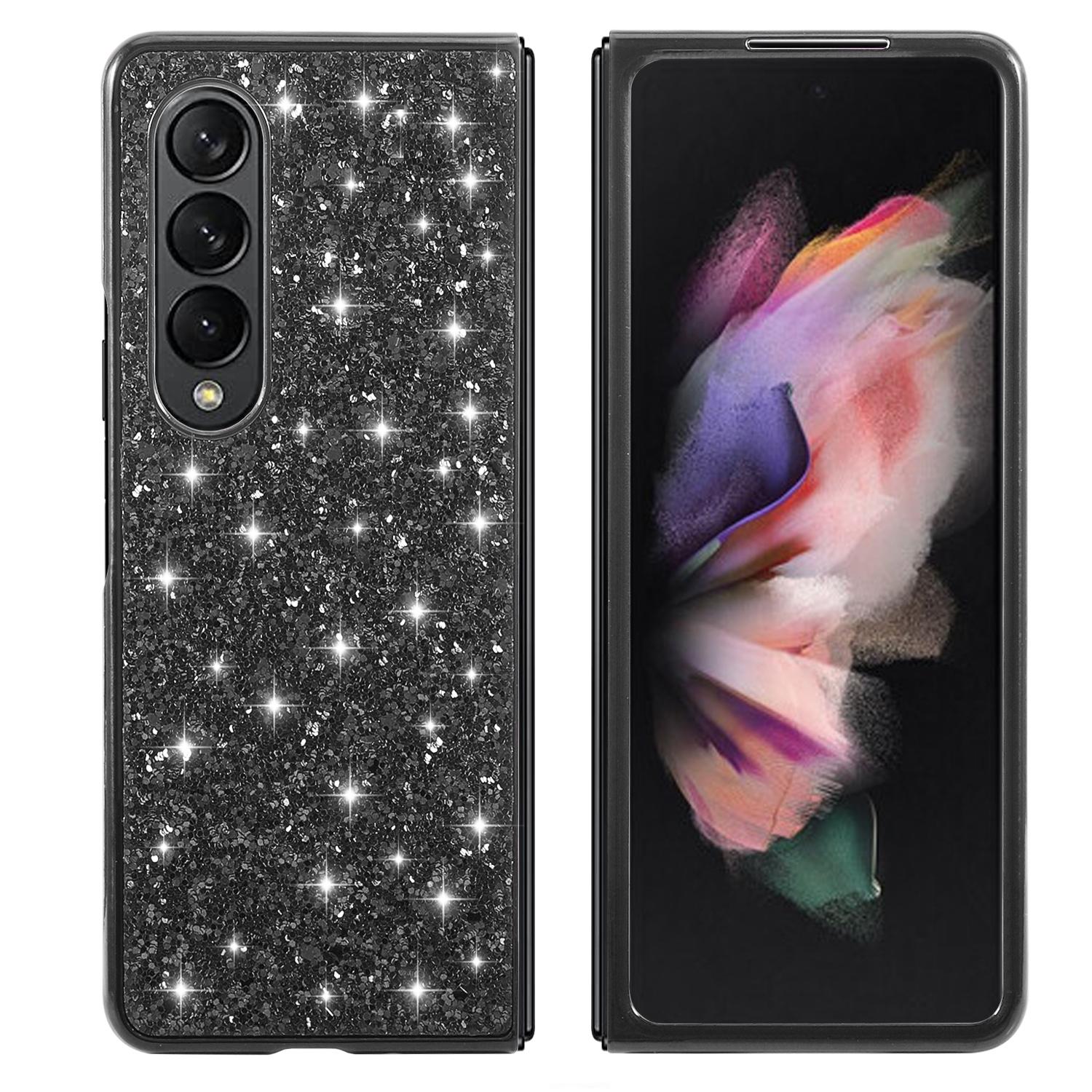 For Samsung Galaxy Z Fold4 5G Glitter Tpu Shockproof Case - Red 7