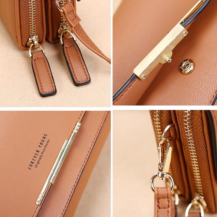 Large Capacity Multi Function Women Wallet - Brown 7