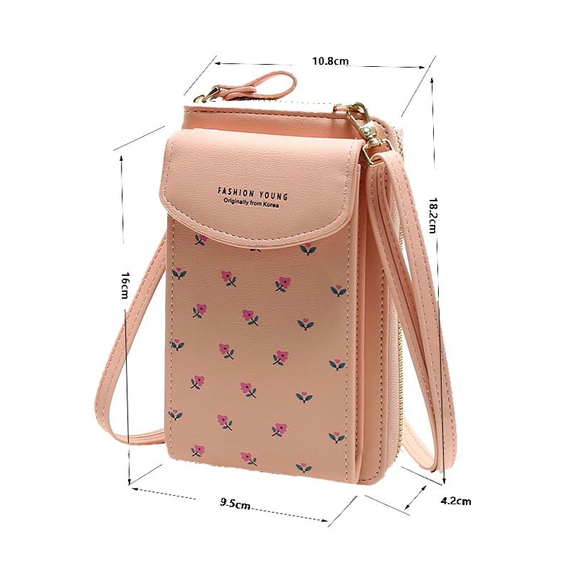 Floral Multi Card Crossbody Bag For Women - Jujube 5