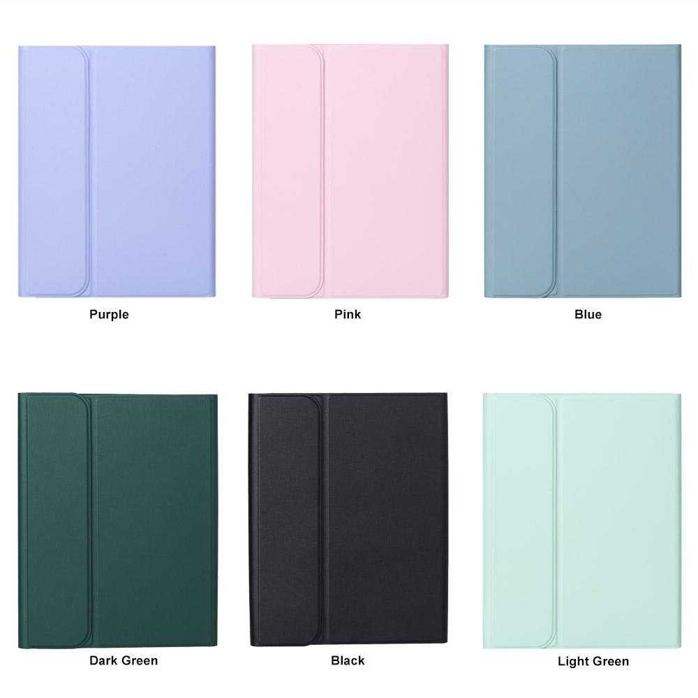 2022 Ipad 10.9 Touch Keyboard Leather Case With Pen Slot - Purple 5