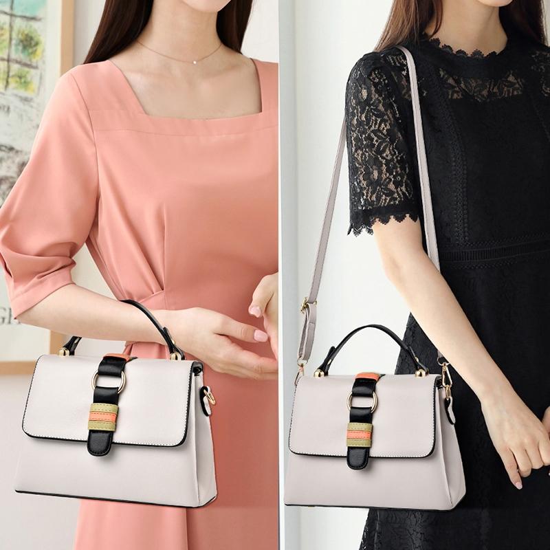 Versatile Small Square Handbag For Women - Apricot 8