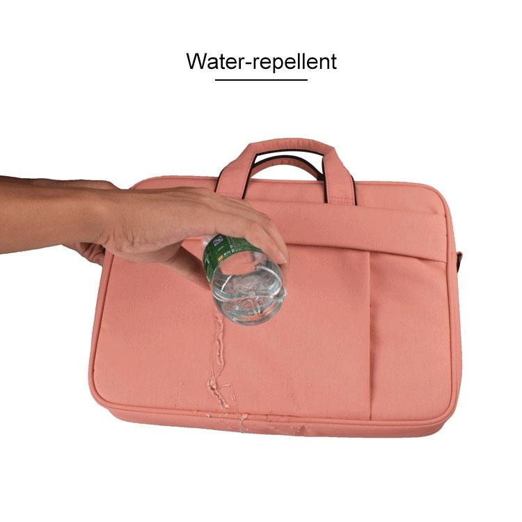 13.3 Inch Waterproof Anti-theft One-shoulder Handbag with Suitcase Belt - Pink 12