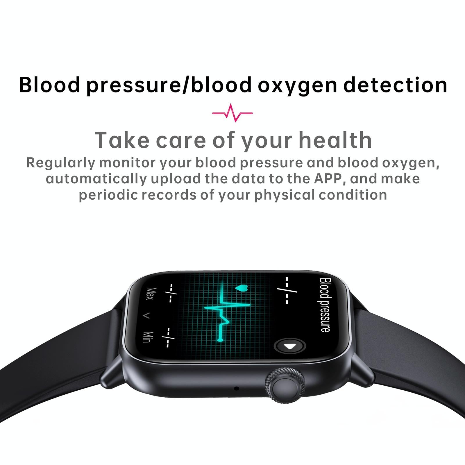 1.83 Inch Bt5.2 Smart Sport Watch Support Sleep / Heart Rate / Blood Oxygen / Temperature / Blood Pressure Health Monitor - Black + Green 11