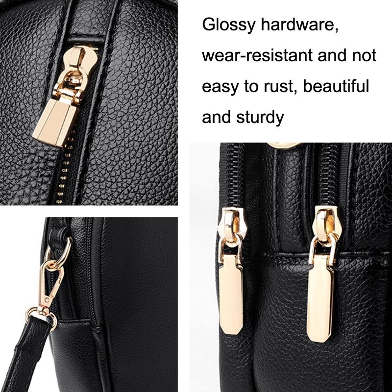 Multi Compartment Shoulder Bag For Women - Grey 5