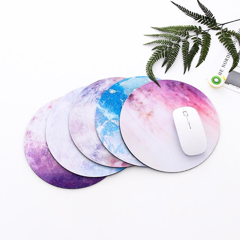 5 Piece Round Rubber Mouse Pad Set - Jupiter 7