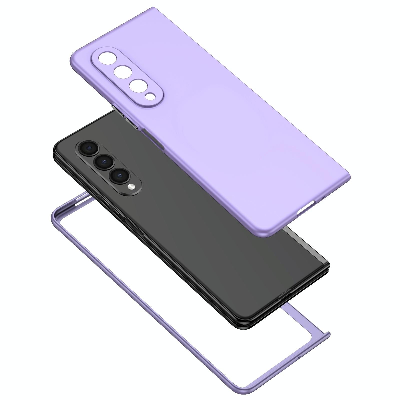 For Samsung Galaxy z Fold4 5G Foldable Armor Phone Case - Compact and Durable - Dark Blue 9