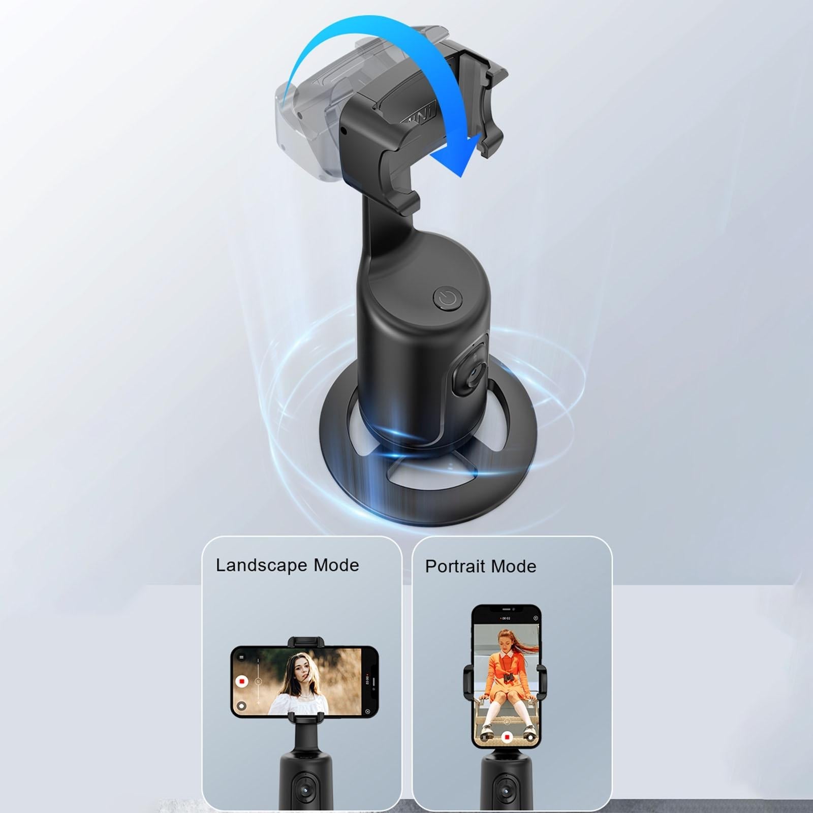 360 Rotation Follow-up Gimbal Stabilizer with 1 / 4-inch Interface - Black - Pink 4