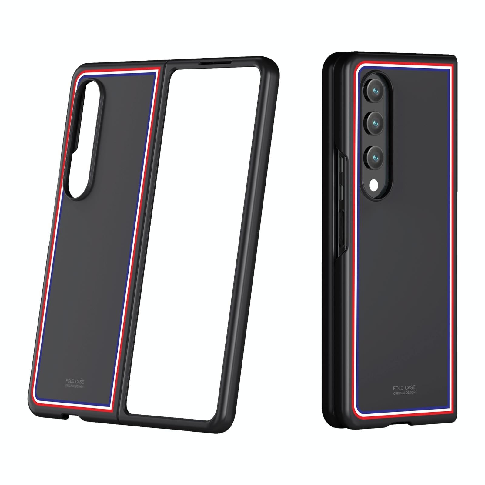For Samsung Galaxy Z Fold4 5G Frosted Skin Case - Slim & Stylish - Checkered White