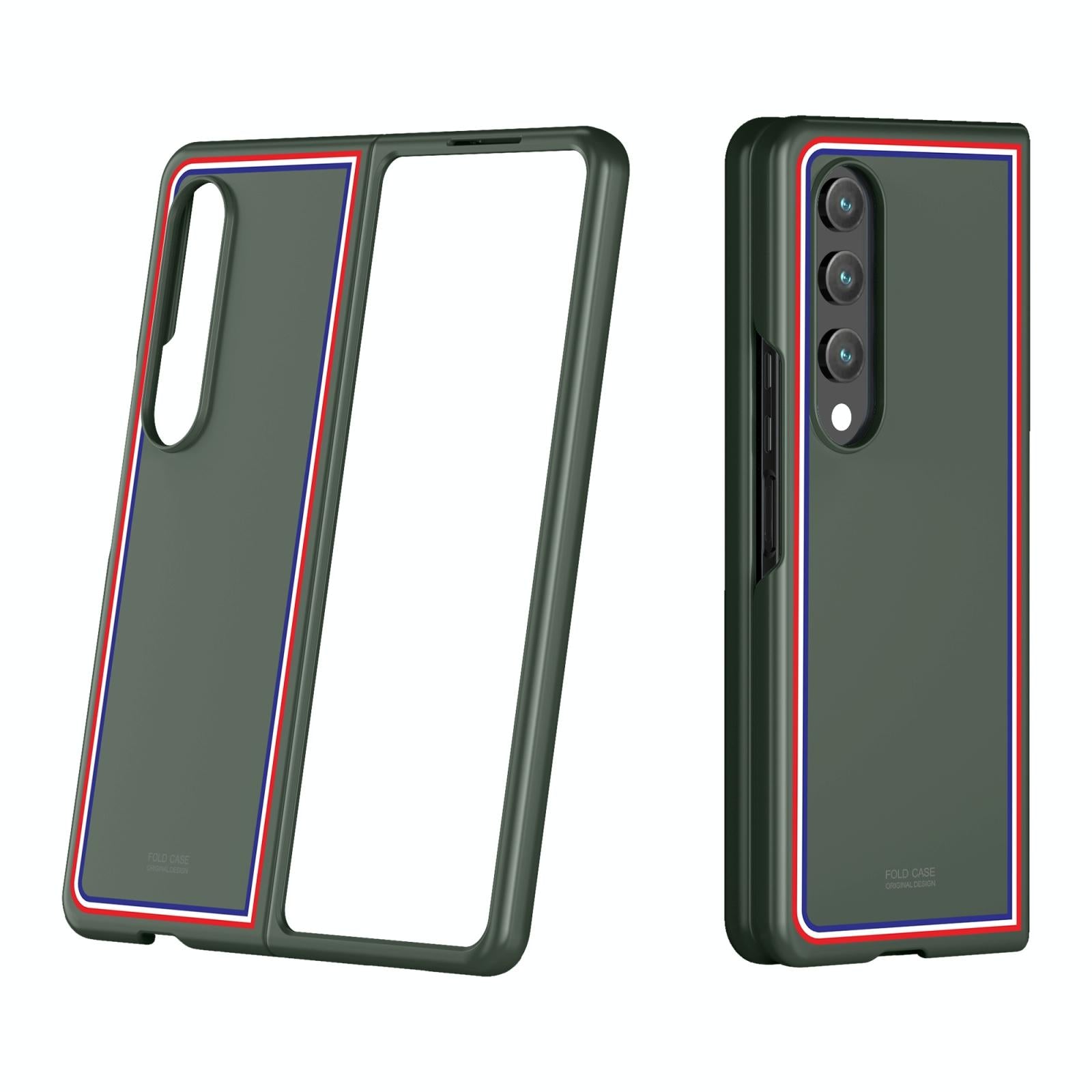 For Samsung Galaxy Z Fold4 5G Frosted Skin Case - Slim & Stylish - Checkered White 8