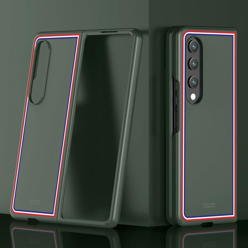 For Samsung Galaxy Z Fold4 5G Frosted Skin Case - Slim & Stylish - Checkered White 9