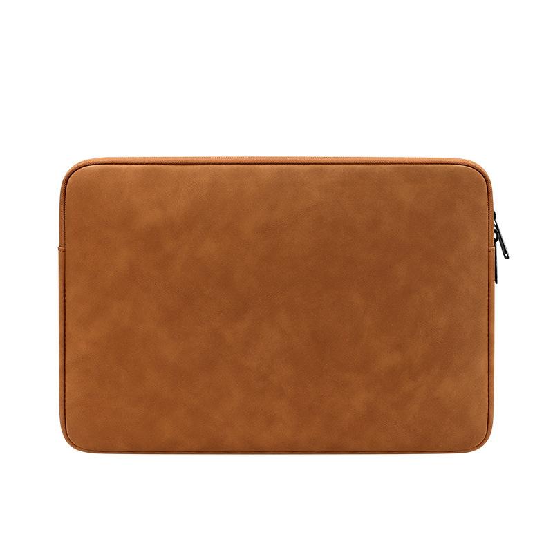 Lightweight Waterproof Lambskin Laptop Sleeve - 13.3 Inches - Deep Gray With Bag 10