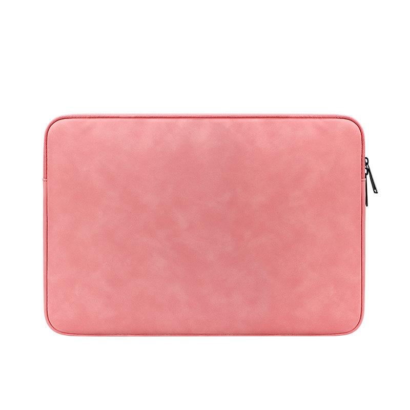 Lightweight Waterproof Lambskin Laptop Sleeve - 13.3 Inches - Deep Gray With Bag 13