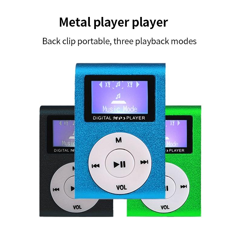 Mini Mp3 Player With Screen 128M+Earphone+Cable - Black 5