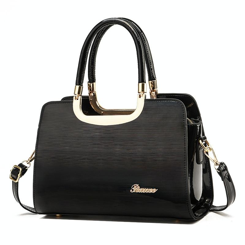 Large Capacity Leather Commuter Handbag - Bright - Apricot 13