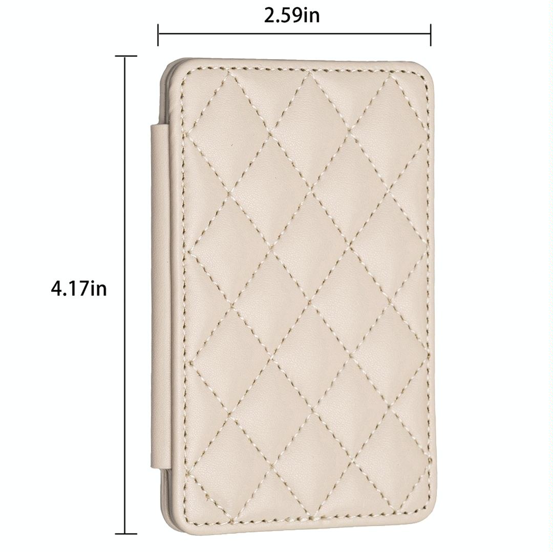 Rhombus Pattern Card Bag Back Sticker For Mobile Phones - Green 3