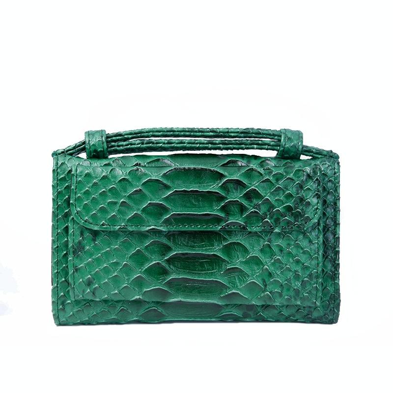 Chain Crossbody Bag with Snake Texture Print - 18 Nude Pink