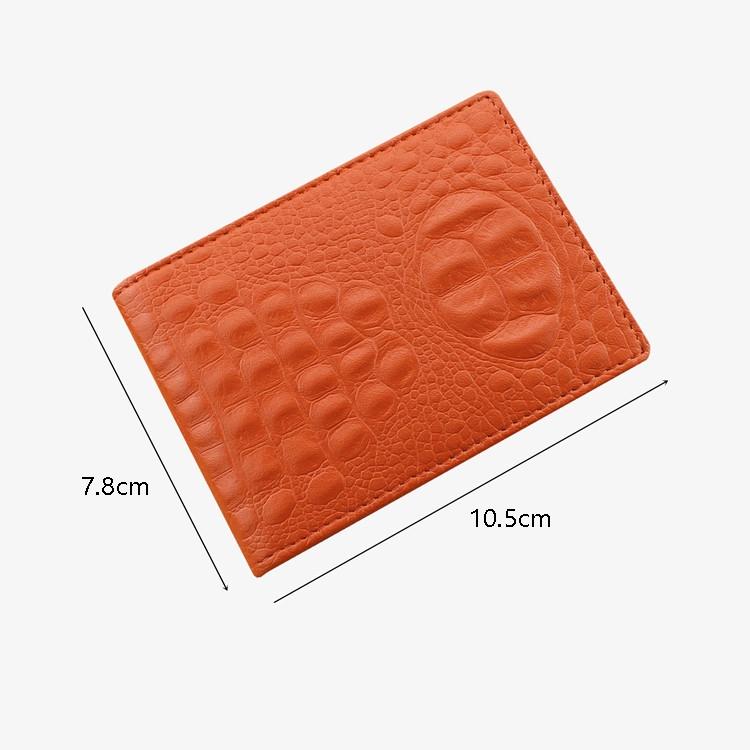 Universal Crocodile Pattern Driver License Cover With Card Slot - Pink 3