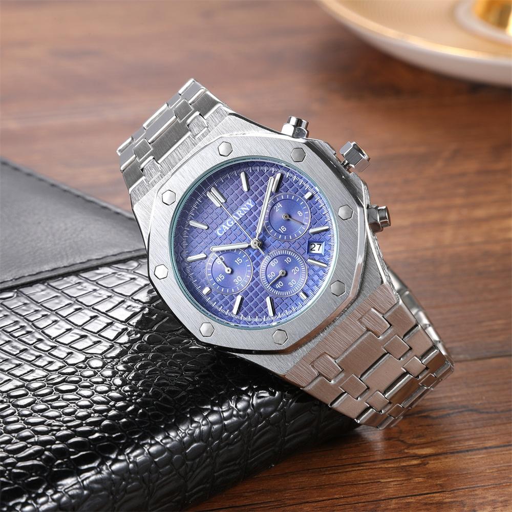 Men Simple Steel Quartz Watch with Band - 6835 - Black 4