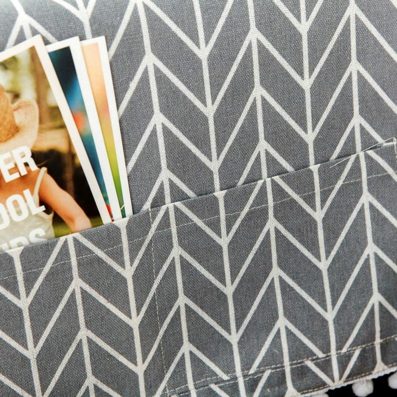 Universal Cotton Linen Microwave Dust Cover - Black Triangle 6