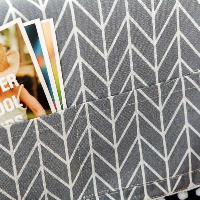 Universal Cotton Linen Microwave Dust Cover - Black Triangle 13