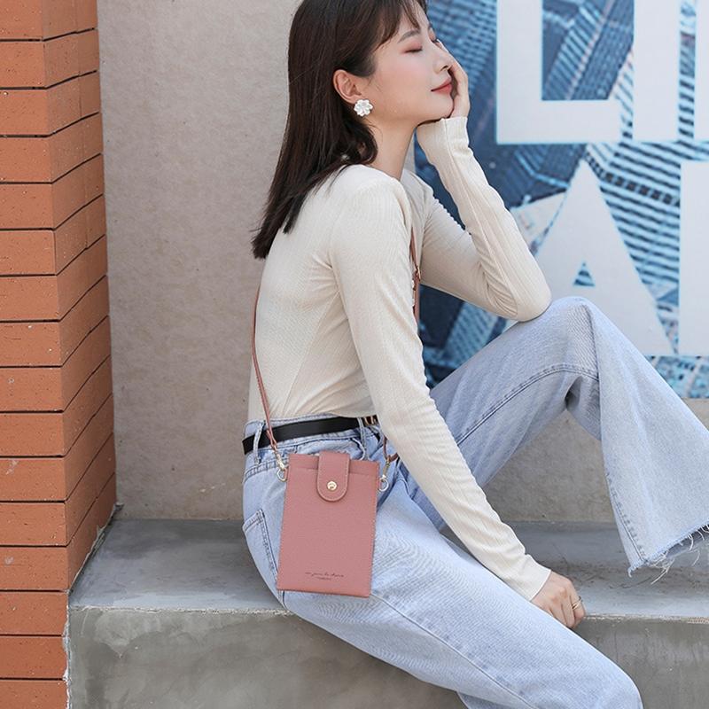 Stylish Thin Messenger Bag For Women - Brown 11