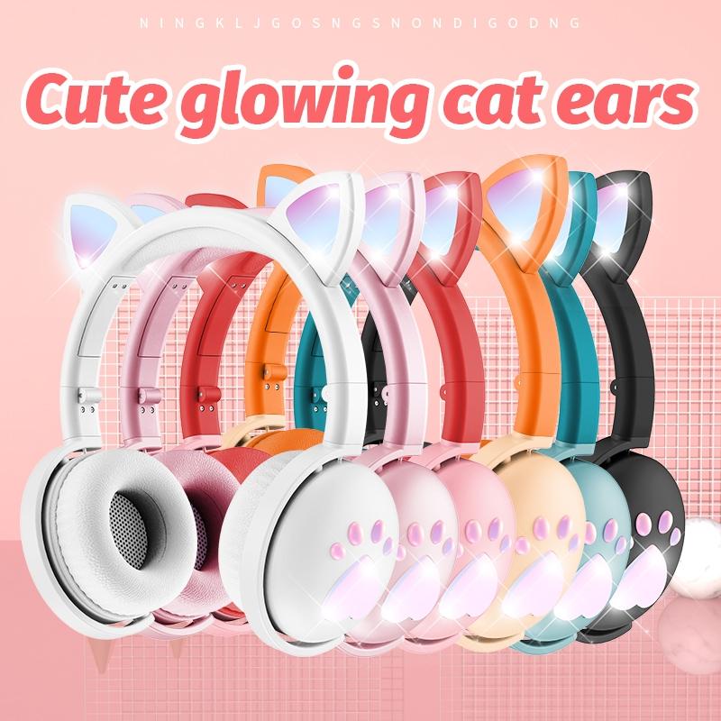 7.1 Surround Sound Cat Ear Gaming Headset With Mic - Green 4